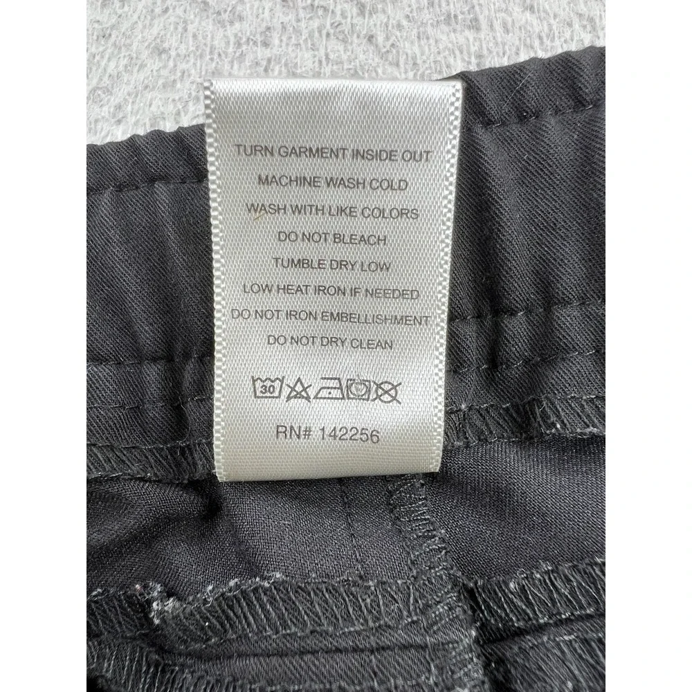FIGS Kochi Scrub Pants Womens Medium Black Technical Collection Stretch